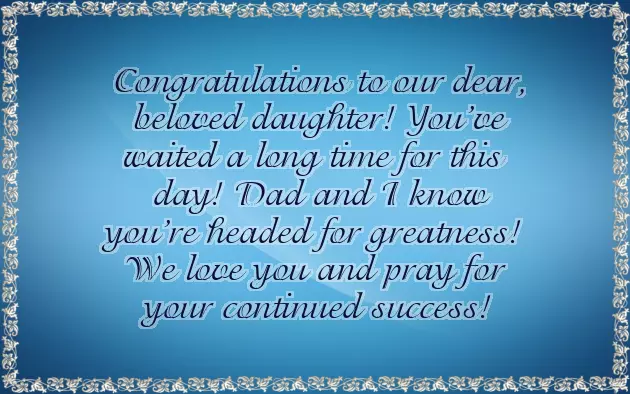 Graduation Wishes For My Daughter
