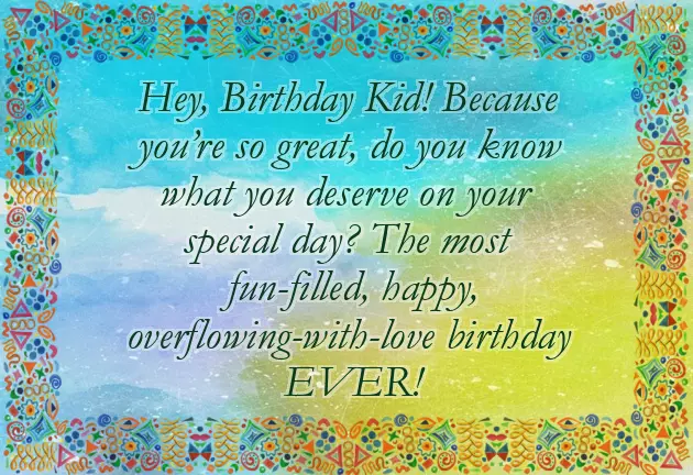 Wishes For Birthday Child