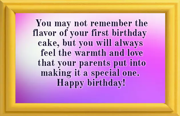 Happy Birthday 1 Year Girl