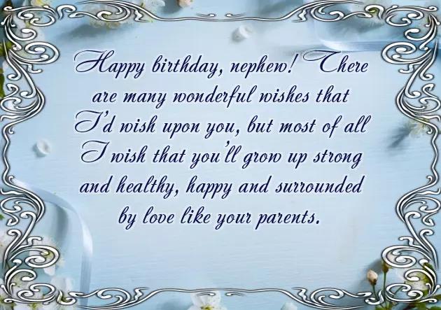First Birthday Wishes Quotes For Nephew