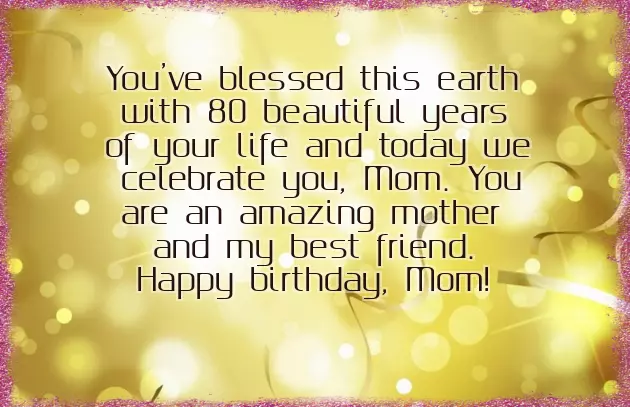 80Th Birthday Wishes For Mum 80Th Birthday Wishes For Mum