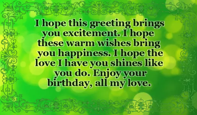 Love Notes For Him On His Birthday