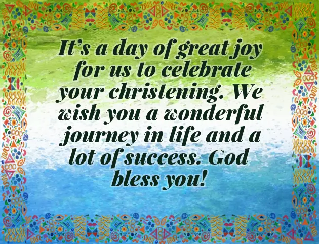 Baptism Wishes For Baby Girl