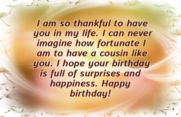 Birthday Messages For A Cousin Brother