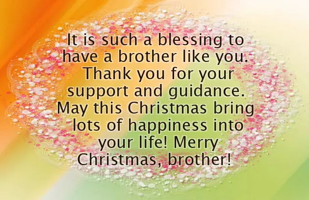 Christmas Greetings For Brother