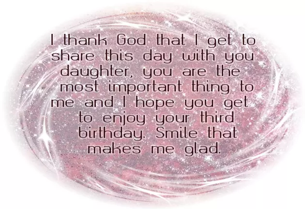 Happy 3Rd Birthday My Daughter