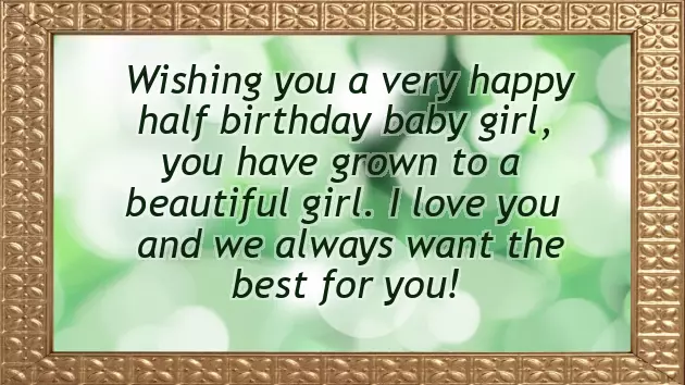 Birthday Quotes For 1 Year Baby Girl