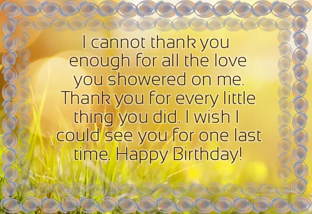 Happy Birthday In Heaven Grandma