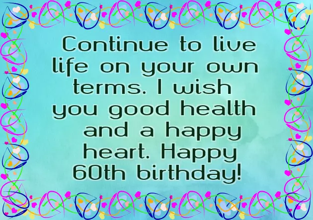 Wishes For 60Th Birthday