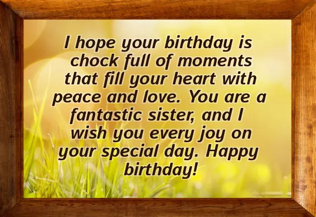 Birthday Matter For Sister