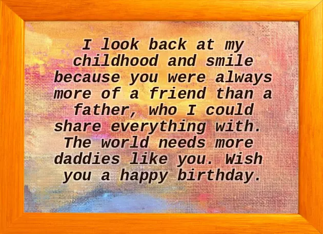 Wishes For Father Birthday From Daughter