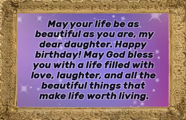 Happy Birthday To Your Beautiful Daughter