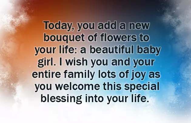 Congratulations Wishes For A Baby Girl