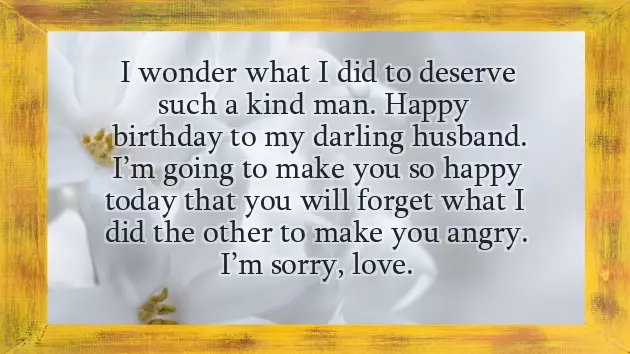 Birthday Wishes For Fighting Husband