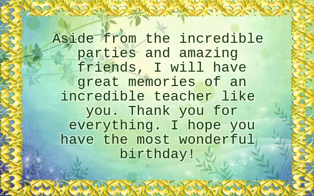 Happy Birthday To Your Teacher Happy Birthday To Your Teacher