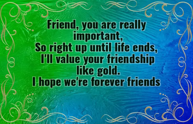 Friendship Poems For Adults