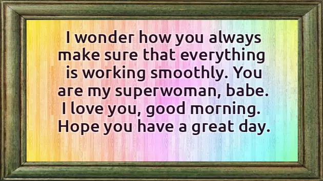 Good Morning Msg For Wife