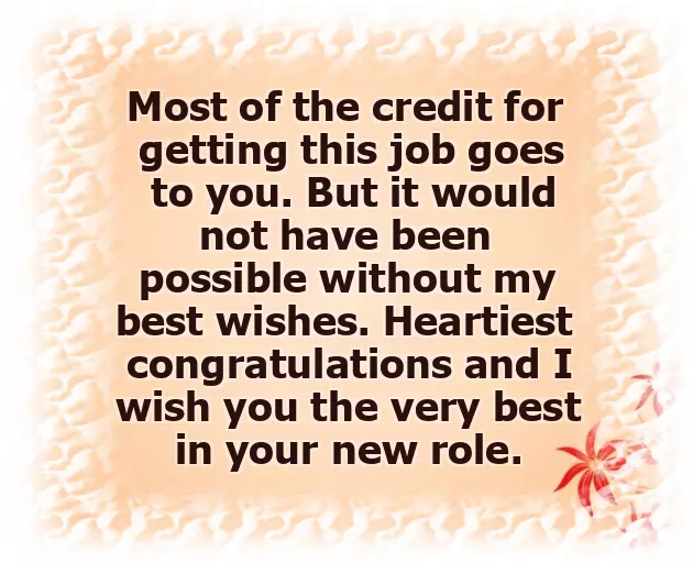 Congratulations On New Position Email