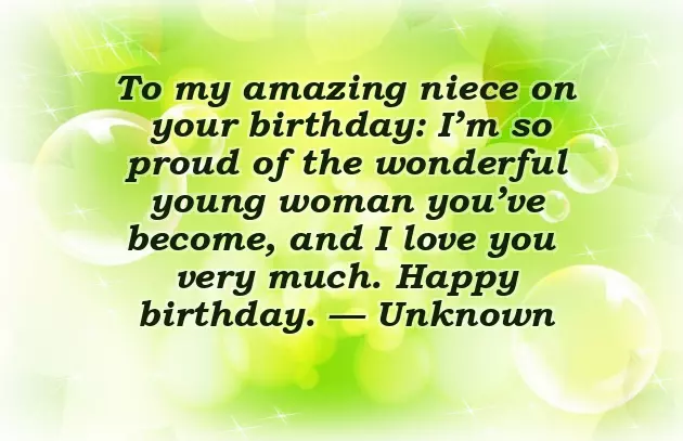 Birthday Blessing To Niece