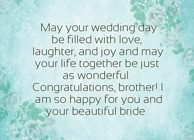 Brother Marriage Congratulations Brother Marriage Congratulations