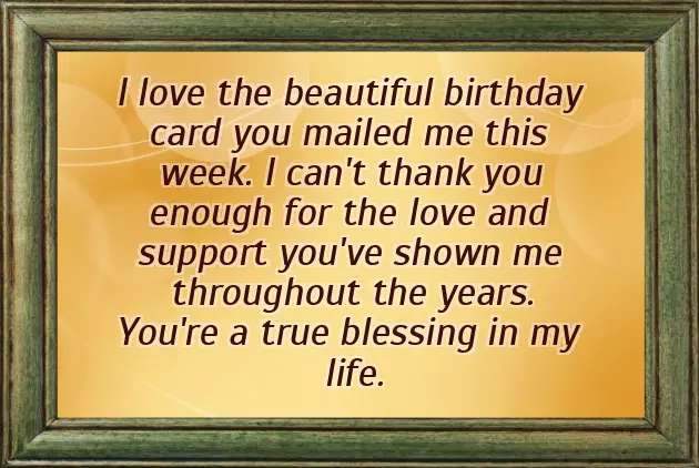 Thanks For The Warm Birthday Wishes