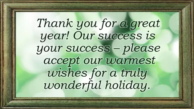 Happy New Year For Clients