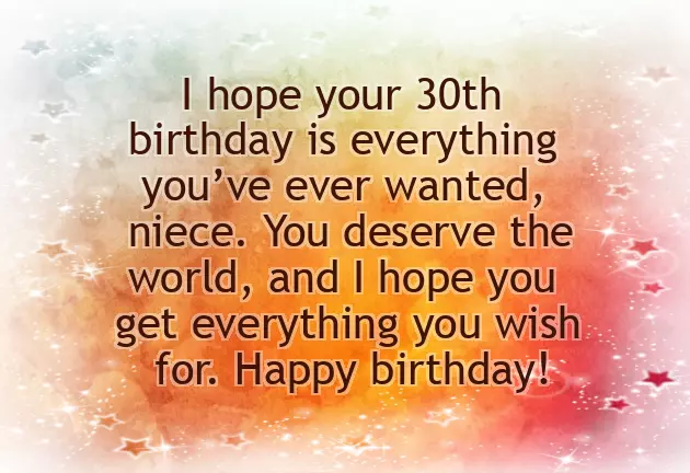 Happy 30Th Birthday Niece Quotes