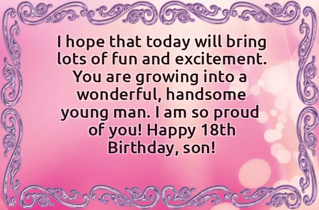 18Th Birthday Poem For Son 18Th Birthday Poem For Son