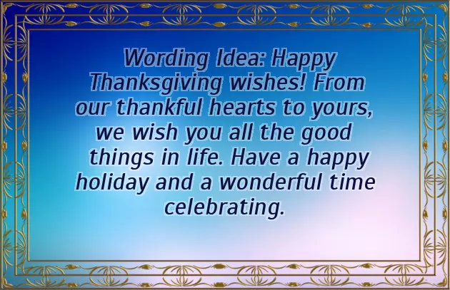 Greeting For Thanksgiving