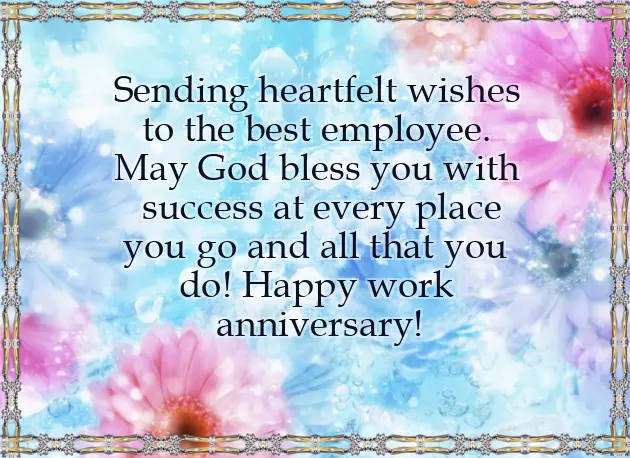 Congratulations On Work Anniversary To Colleague