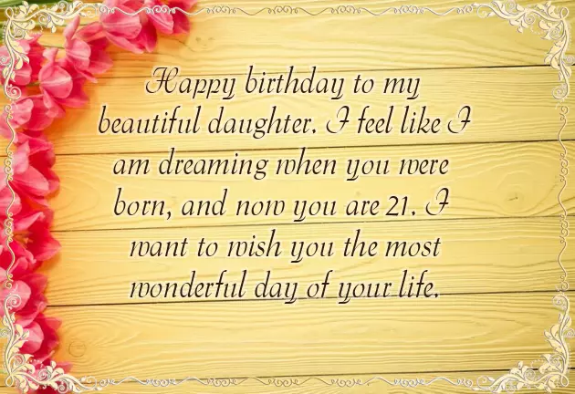 Daughter 21St Birthday Wishes