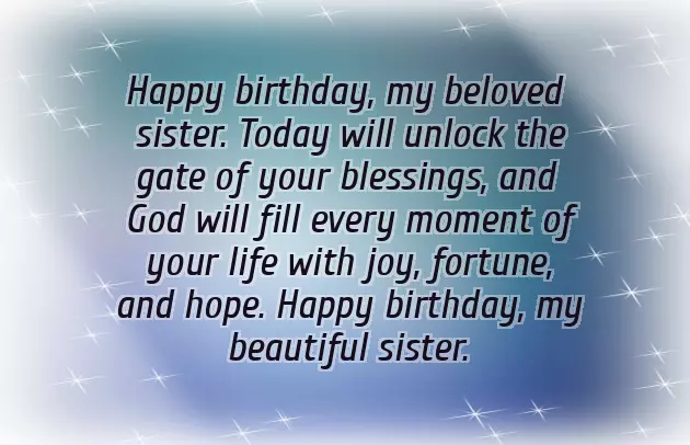 Birthday Wishes To Sister In Christ