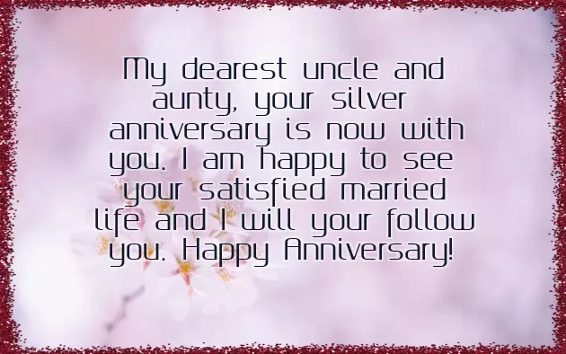 Aunty And Uncle Wedding Anniversary Wishes