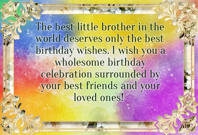 Happy Birthday Kid Brother