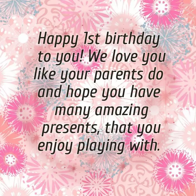 Little Girl First Birthday Wishes