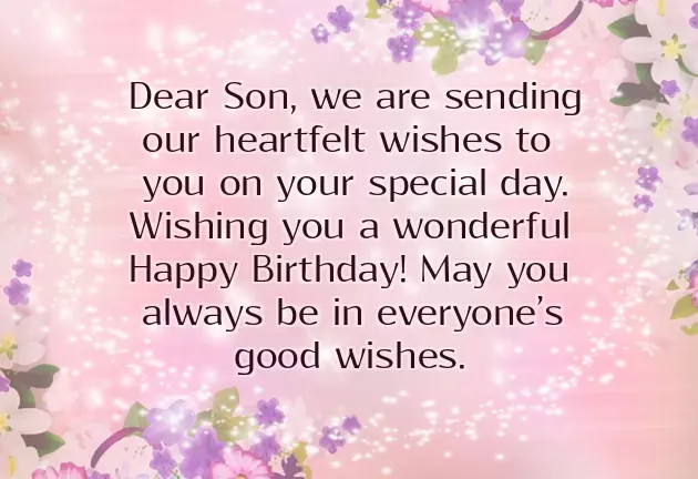 Happy Birthday Wishes To Son From Dad