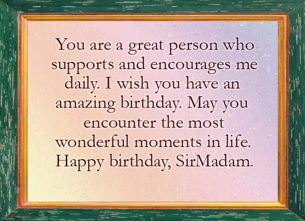 Best Wishes For Boss