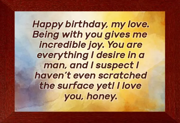 Lovely Wishes For Husband Birthday