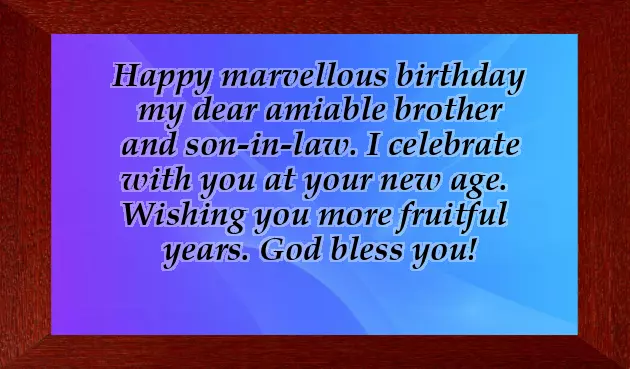 Happy Birthday To Our Son In Law