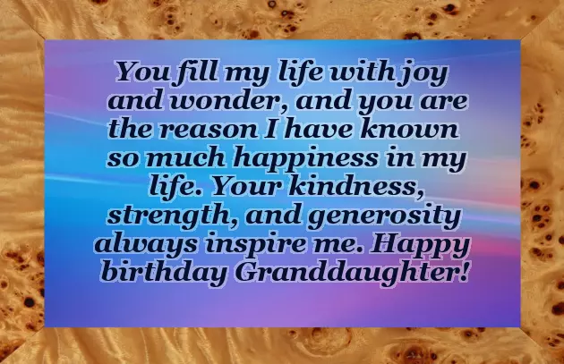 Happy Birthday Greetings To A Granddaughter