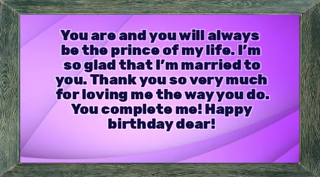 Happy Birthday Husband Romantic