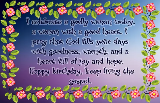 Birthday Wishes To Woman Of God