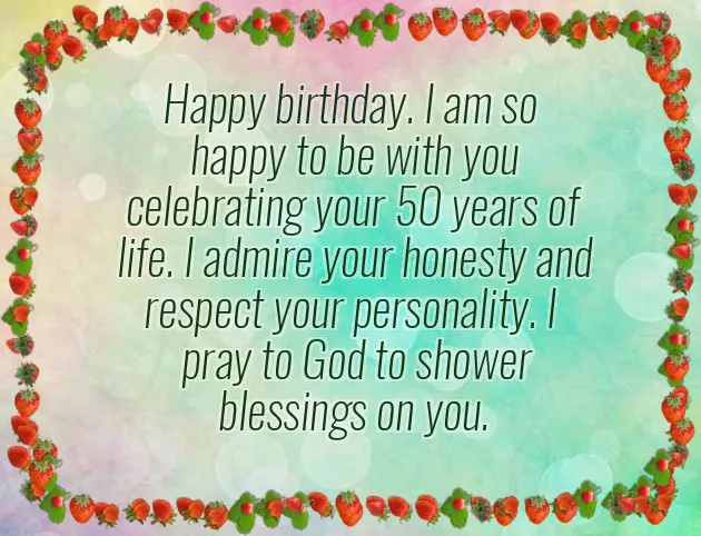 50Th Birthday Wishes For A Man
