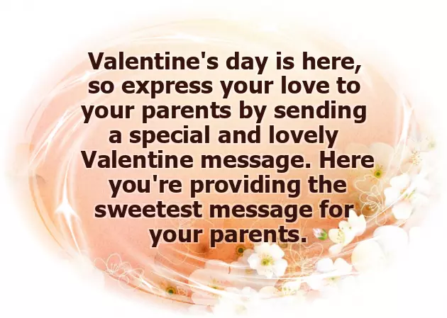 Valentine Wishes For Parents