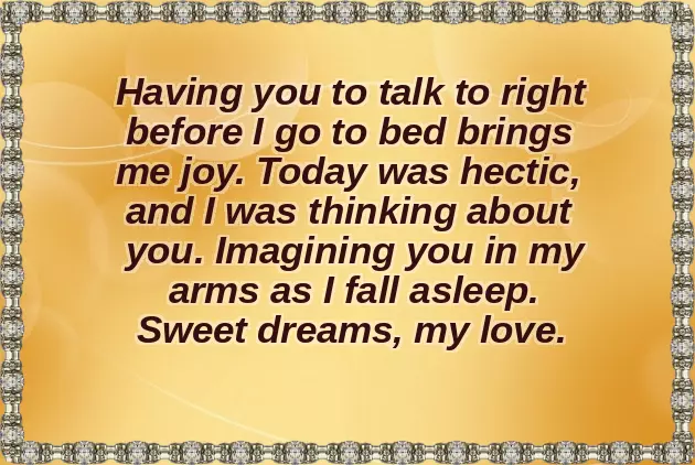 Romantic Good Night Wish