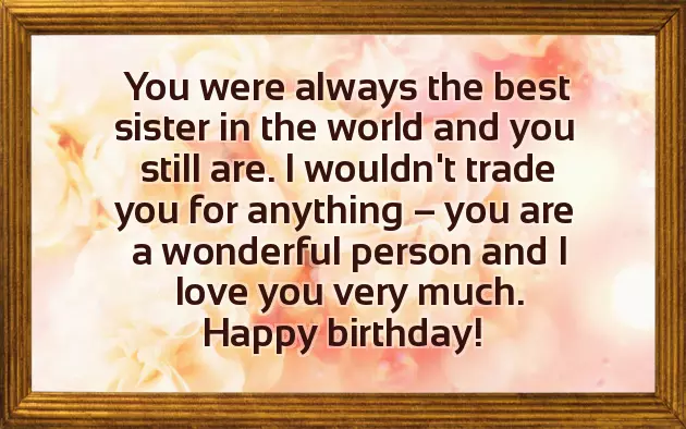 Happy Birthday Caption For Sister