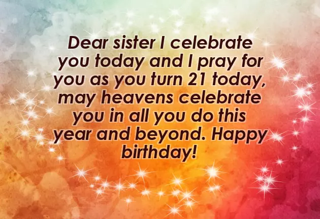 Happy 21St Birthday Sister Happy 21St Birthday Sister