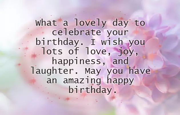 Happy Birthday To A Female Friend