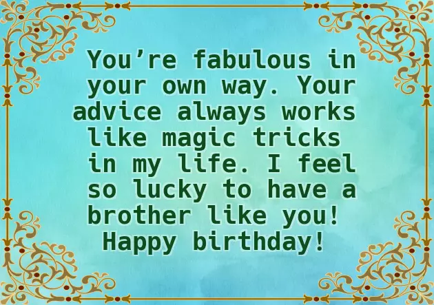 50Th Birthday Wishes For Brother