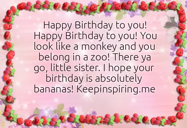 Unique Birthday Birthday Wishes For Sister